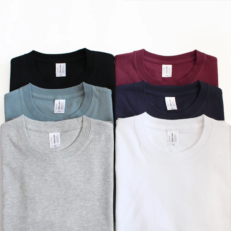 

High Quality 265 gsm 100% Combed Cotton T Shirts Manufacturer Pro Club Heavyweight Tshirt