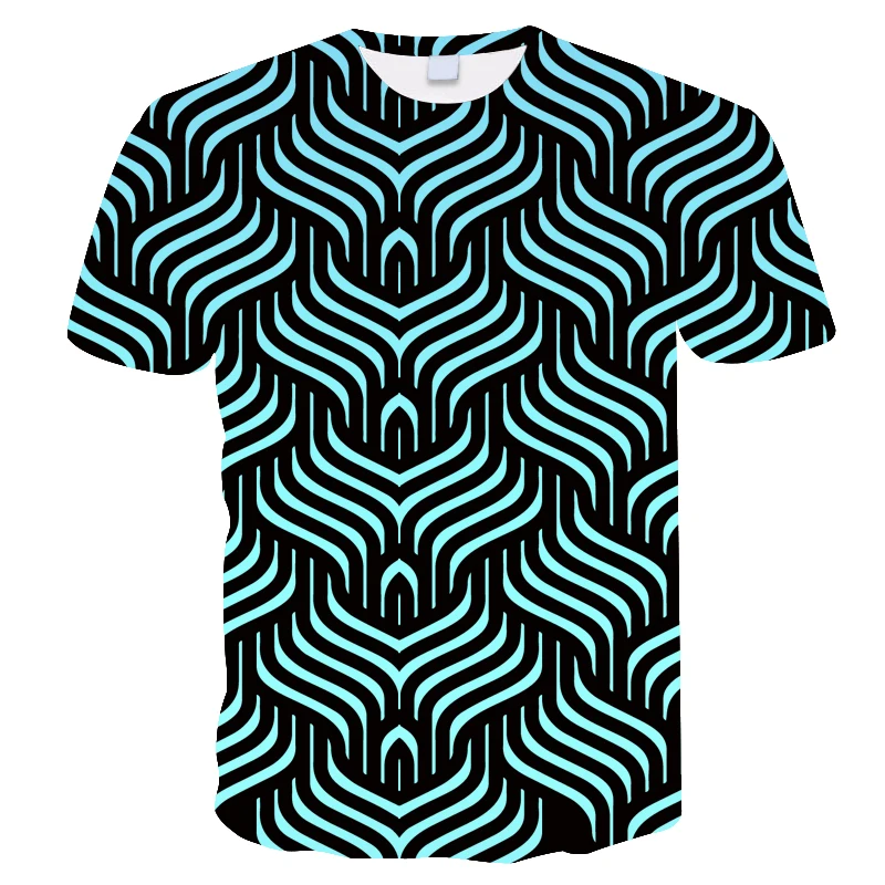 

3D sublimates three-dimensional geometric patterns T Shirts
