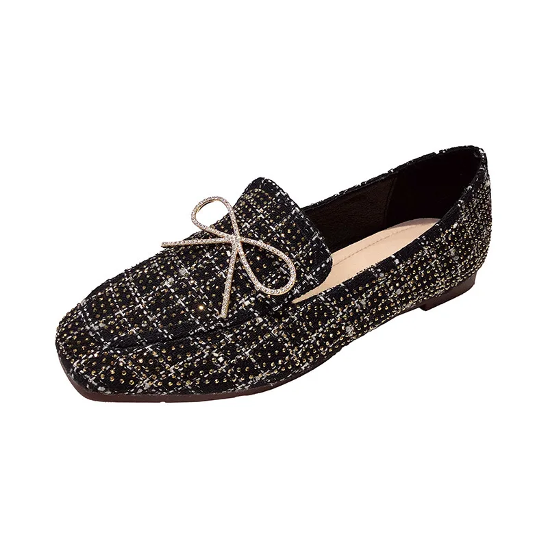 

New design low heel female flat tassels casual shoes soft fashion high quality women flat shoes