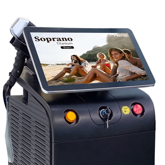 

2021 Big Power 755 808 1064 Soprano Titanium Laser Hair Removal 808nm diode Laser hair removal machine