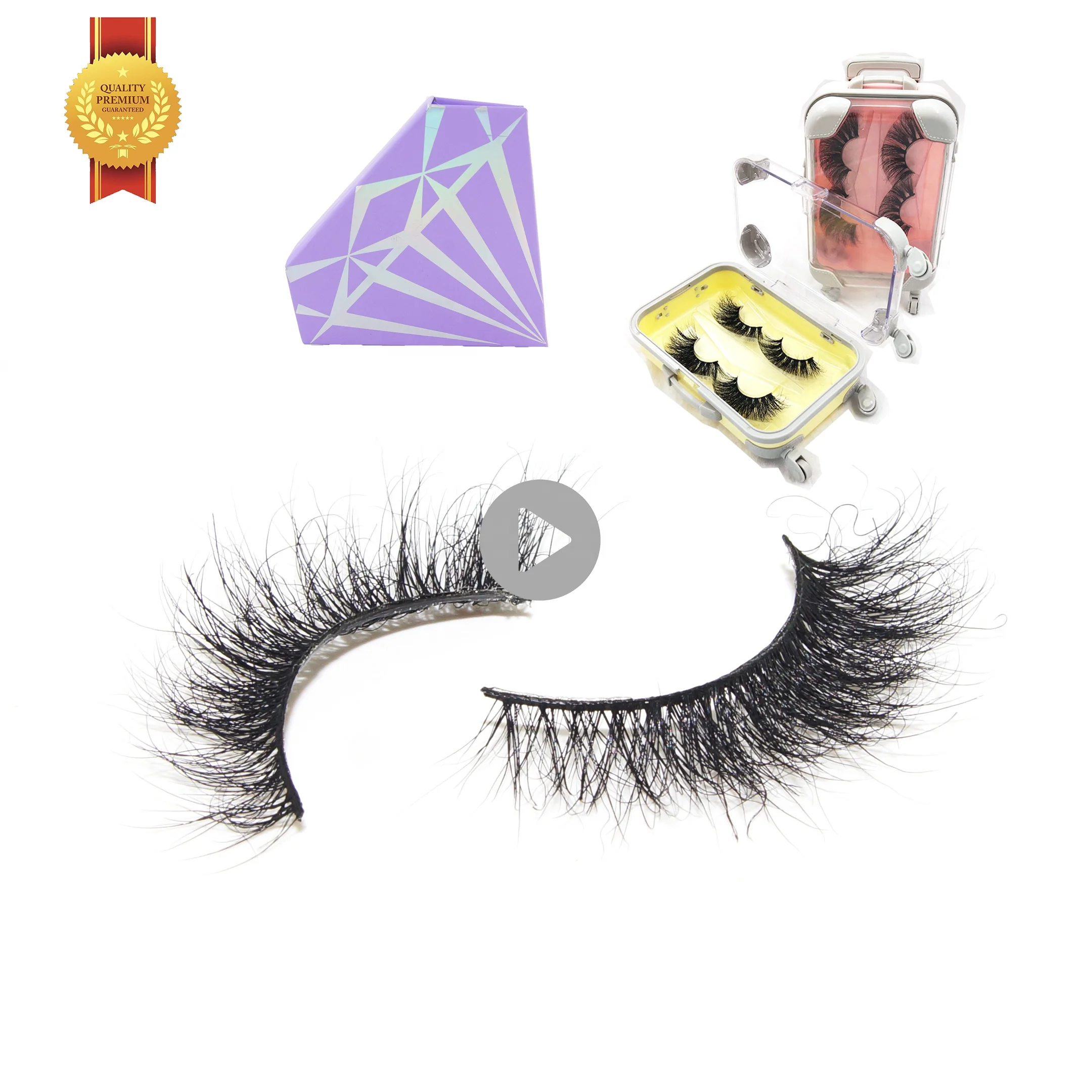 

Top Quality Natural Eye Lashes New Style Low MOQ Eyelashes Handmade Factory Direct Sales Luxury 3d Mink Eyelashes extension, Black