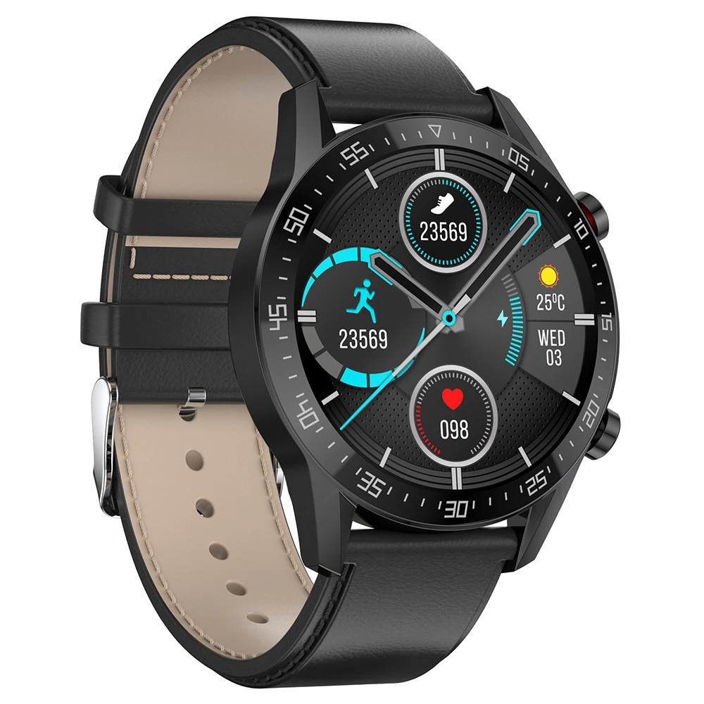 

2022 New Design Waterproof Ip68 Heart Rate Test Sleep Monitor BT Calling Smart Watch With Round Screen Display