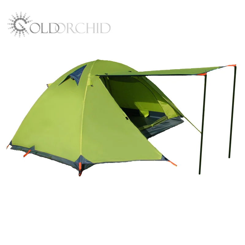 

2021 high quality lightweight outdoor camping big tents for 3-4 person, Orange,green,blue