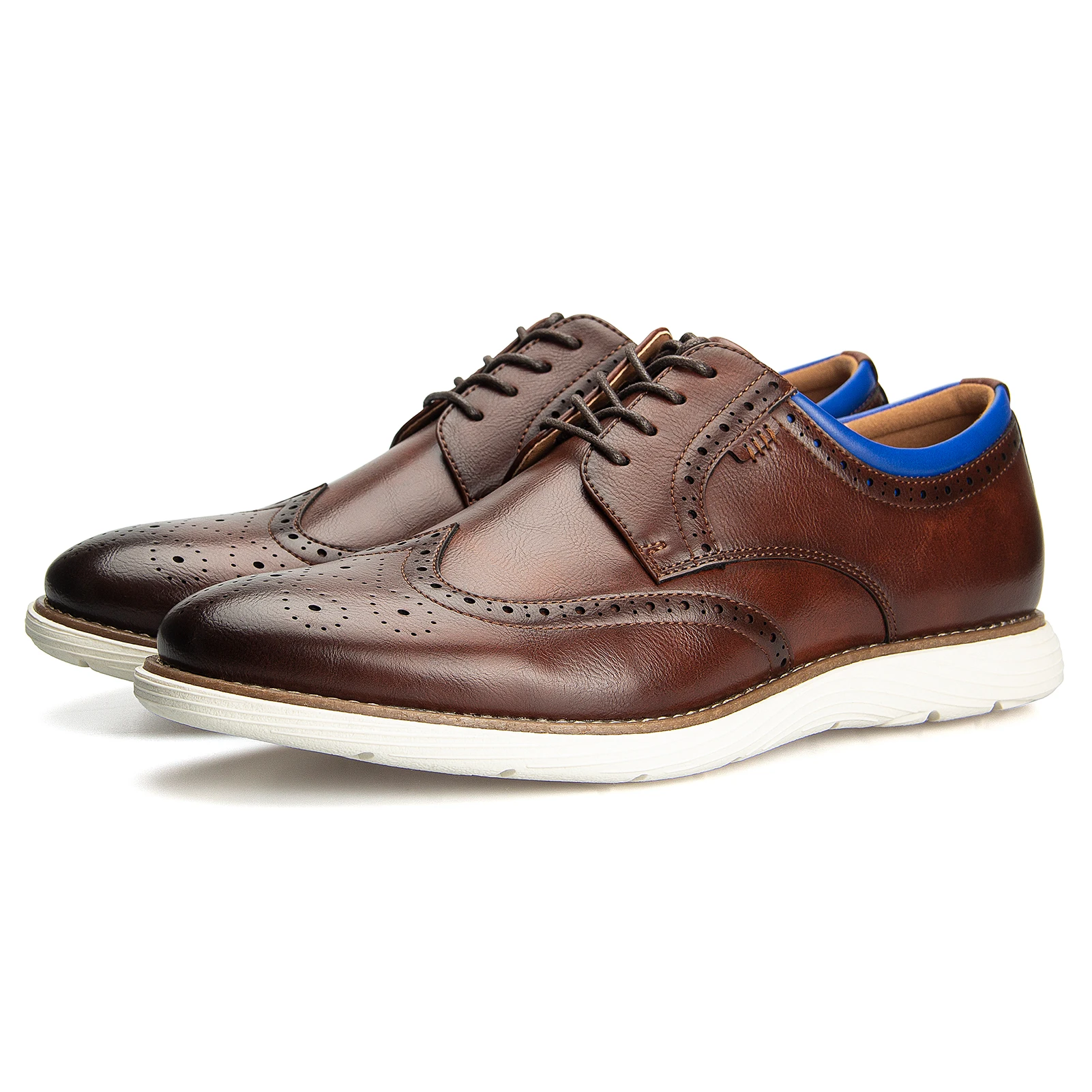 

Men Leather Lace-up Shoes Wedding Party Leather Office Business Dress Shoes