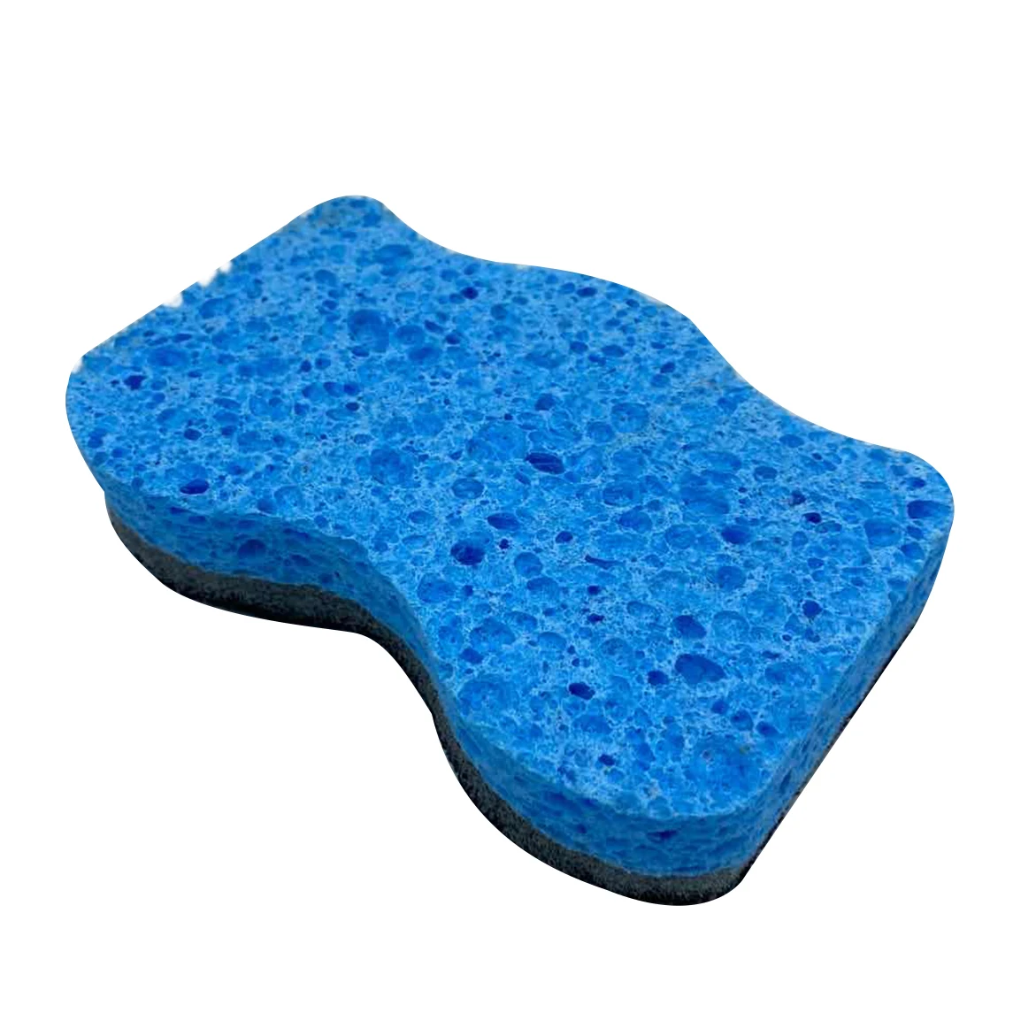 

DH-A5-2 High quality wave Cleaning Cellulose Kitchen Sponge scourer with scouring pad, Customized