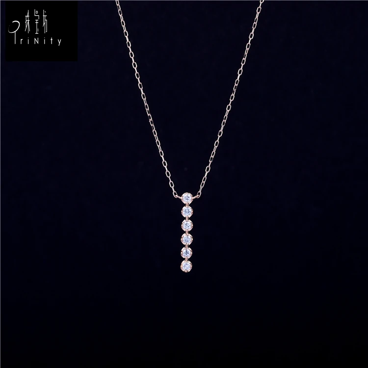 

Hot Sale New Arrivals Natural Diamond Jewelry 18K Gold Chain Necklace For Women