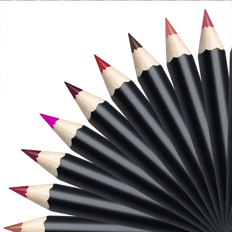 

Hot Sale 2 in 1 Private Label Lip Matte Natural Waterproof Lip Glaze Lip Liner Pencil, 16 colors