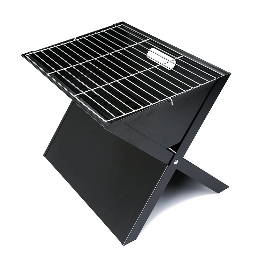 
Camping Trolley BBQ Grills Portable Foldable smoker charcoal barbeque grill Outdoor 