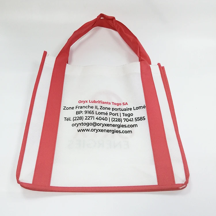 

100% recyclable bag non-woven large Vegetable shopping bag reusable tote bag, Customized color