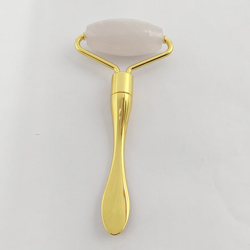 
2019 New Face Massager Roller Beauty Real 2 in1 Noiseless jade roller for Face and Neck with spoon for skin 