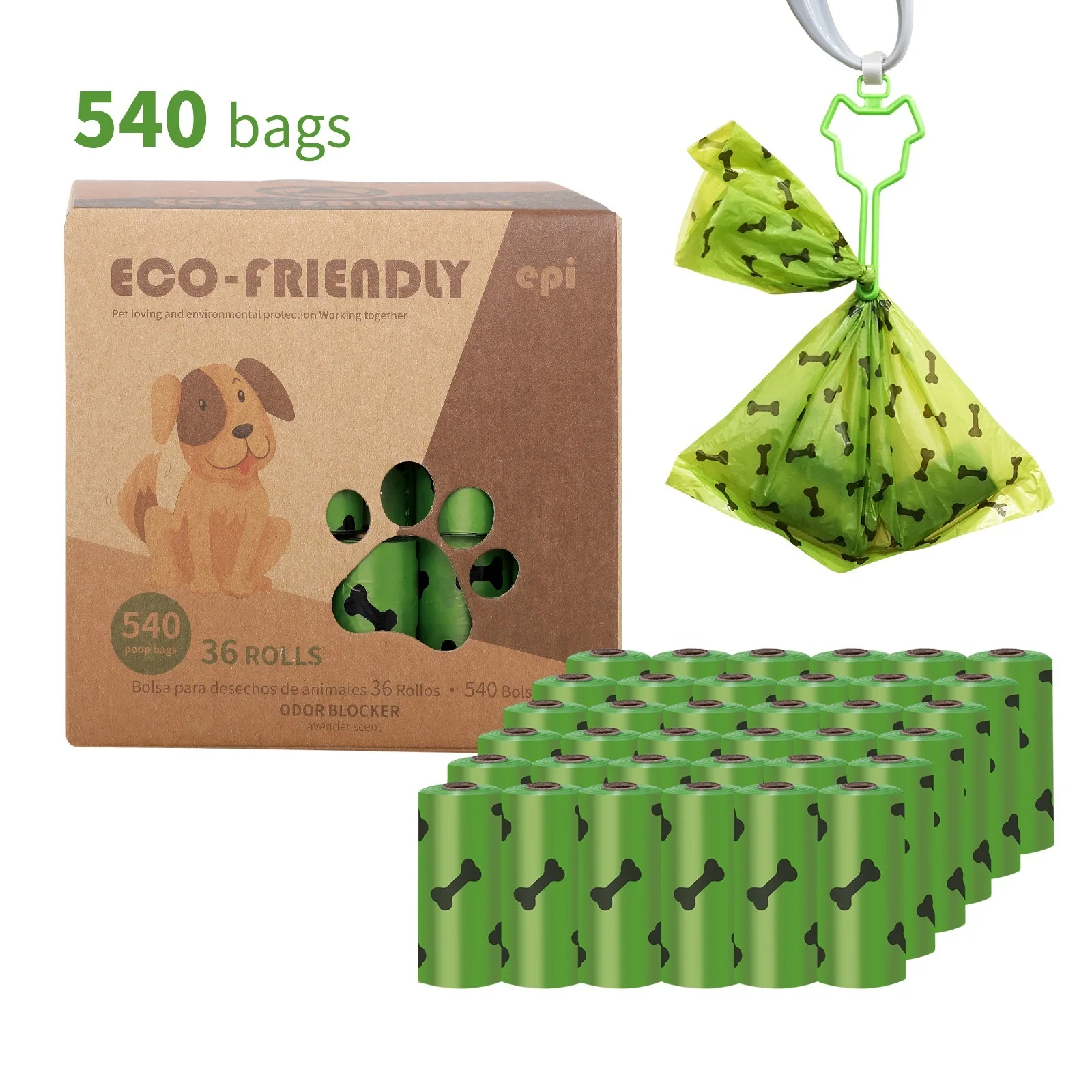 

Wholesale Thickened High Quality, 15pcs/roll Biodegradable Pet Garbage Bag Disposable Pet Waste Bag Poop Bag, See picture