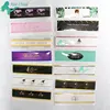 hair logo label custom adhesive bundle wraps hair extension stickers