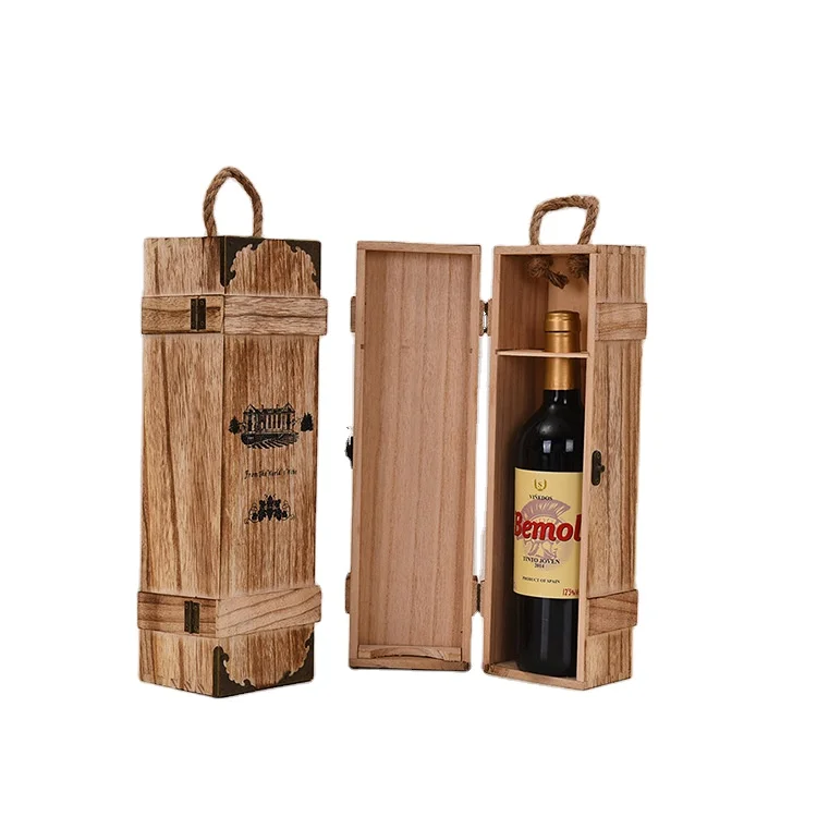 

Wooden wine box wine gift box wine packaging box