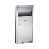 Wall Mount Large Waste Bin System in Stainless Steel