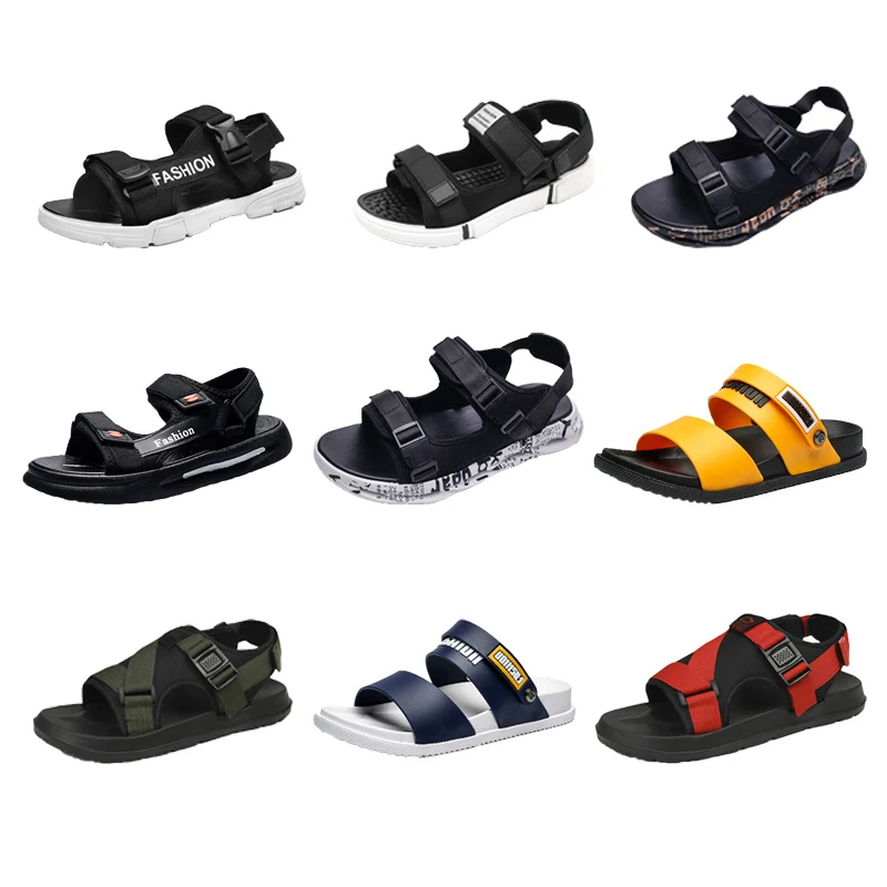 

2022 Breathable wholesale Men Slippers Sandals Fashion Sale Sandals Print Men Slippers Sneakers