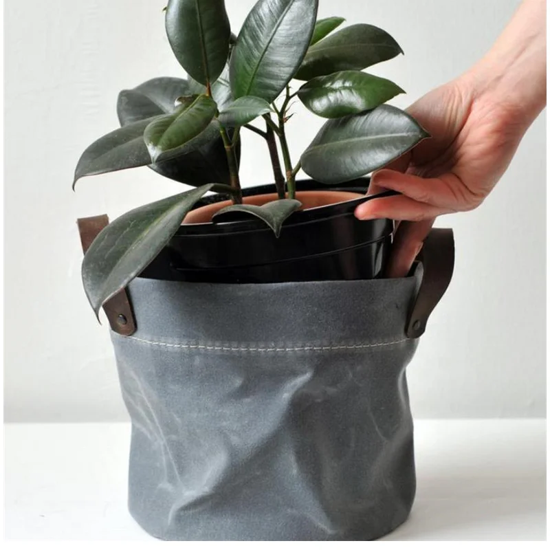 

2021 YY Plant Pots Heavy Duty Canvas Flower Pots for Indoor Plants