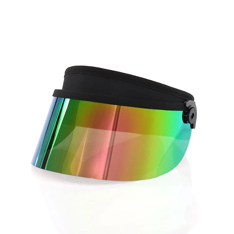 Wholesale in Stock Colored Visor Womens Men Sun Hat Uv Protection UPF50+ Reflective Sport Visors