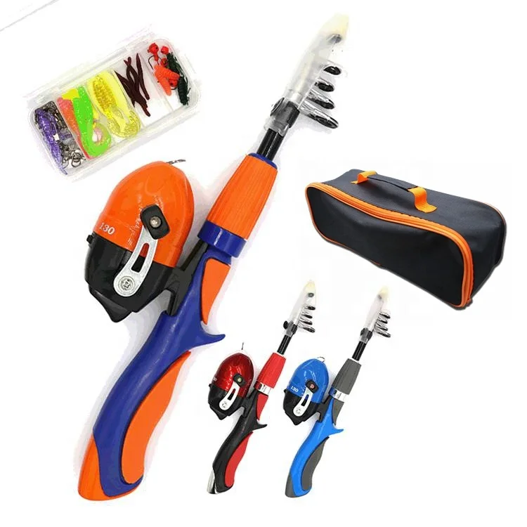 

1.3 meter Kids Fiberglass Beginner Kids Fishing Rod Set
