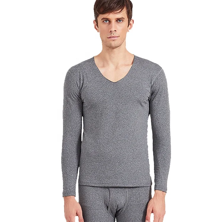 
Mens Winter Inner Wear Set Smooth Knit 3D Cut Assorted Color Thermal Shirt And Pant Long Johns With Open Fly 