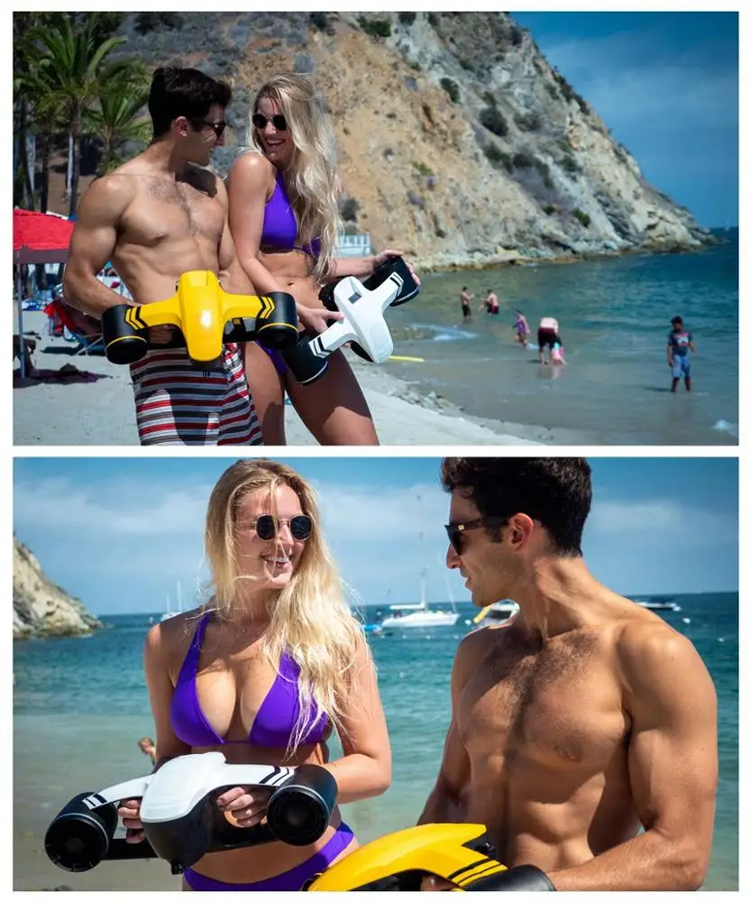 

Hand-held underwater vehicle, underwater drone, underwater robot