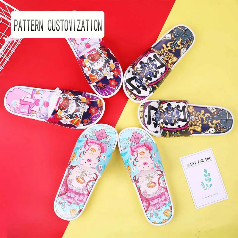 

Factory Customized Pvc Eva Various Styles Pattern Customization Children Slide G Slides Slippers Slippers For Men, 8 colors, customized according to customers