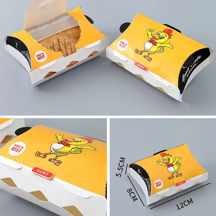 Customized Take Away Food Grade Korean Paper Hot Dog To Go French Fried