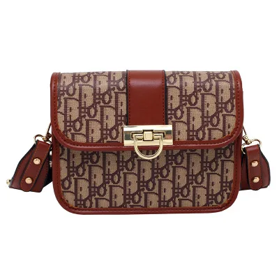 

2020 Classic Print Pu Handbags Women Luxury Promising Mini Shoulder Bag Trendy Fashion New Handbags And Purses, White