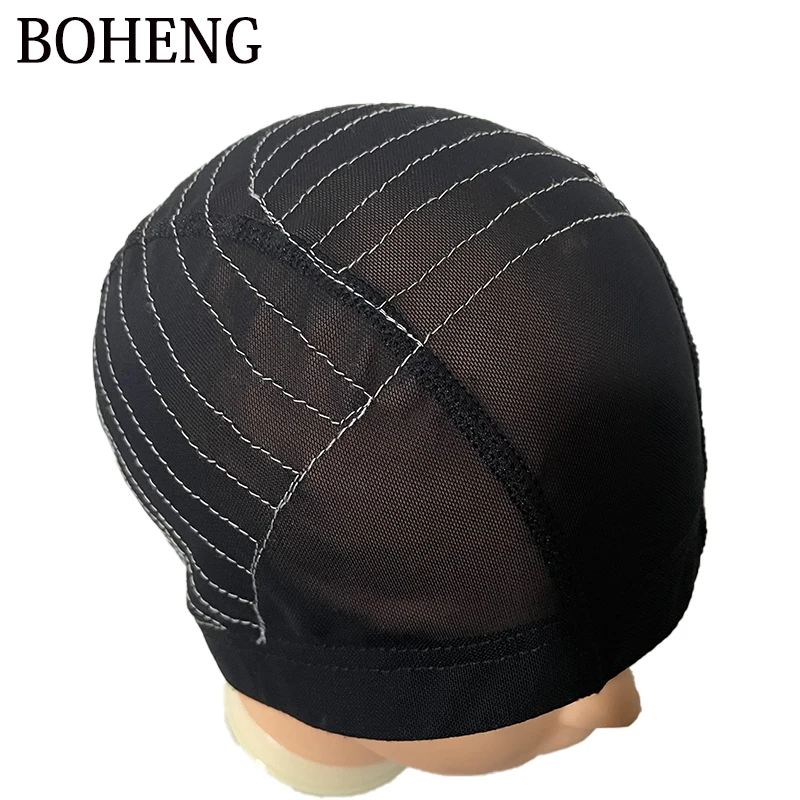 

13X6 13x4 synthetic hair wigs other hair styling tools net cap Wig making frontal Hair Extensions guidelines wig cap, Black