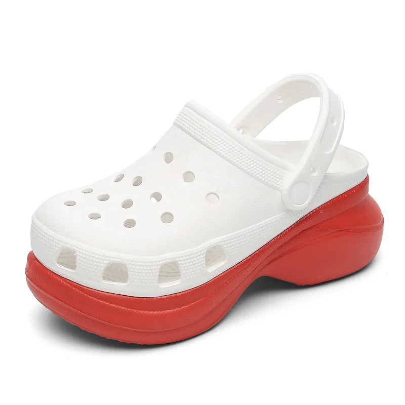 

2021Fashion EVA Women Luxury Slippers Croc Luxury Charms Platform Clogs