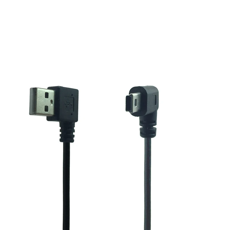 

Mini USB Cable Right Angle 90 Male to Male USB to USB Cable Sync Data Charge 0.2m