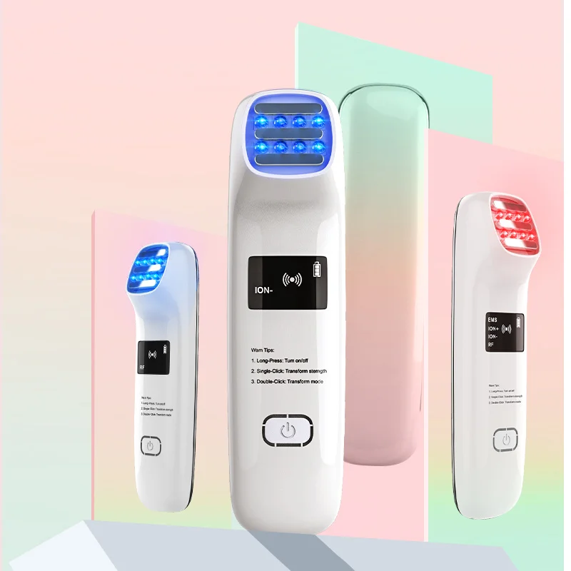 

RF Radio Frequency Facial And Body LED Photon Skin Care Face Lifting Tighten Wrinkle Removal Eye Care RF Skin Tightening Machine, White