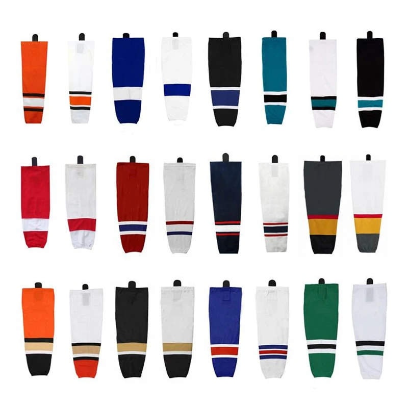 

Wholesale Professional Ice Hockey Socks Custom 100% Polyester Men Hockey Socks Hockey Wear For Team, Customized color