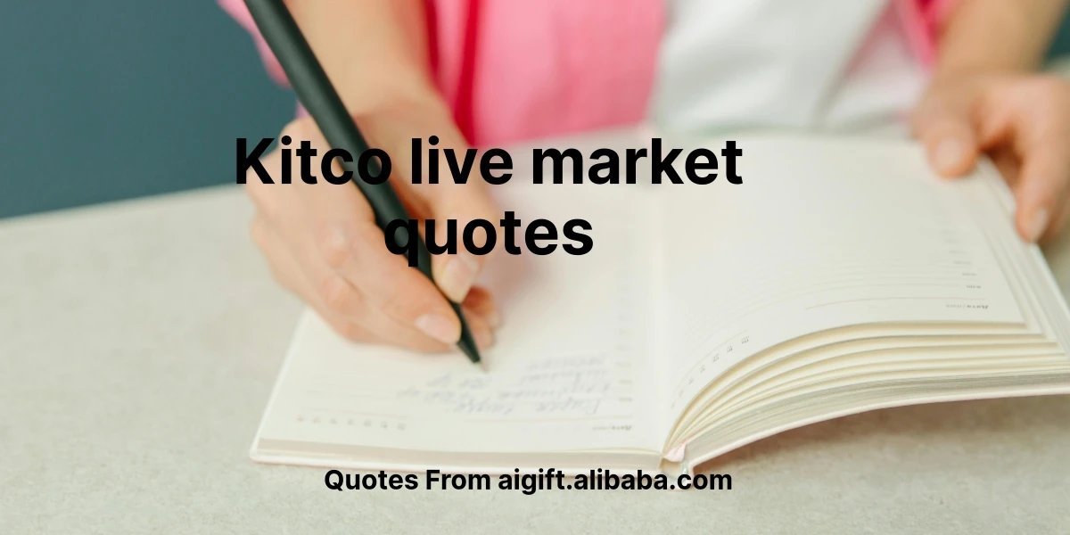 kitco live market quotes