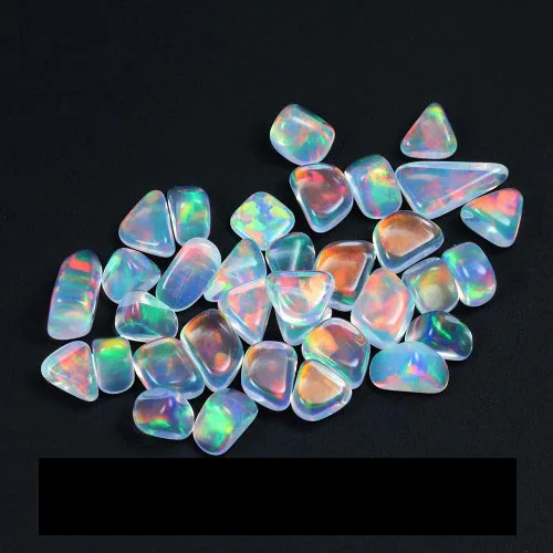 

OP704 Glass Compatible Galaxy Opal No Resin Tumbled for glassblowing