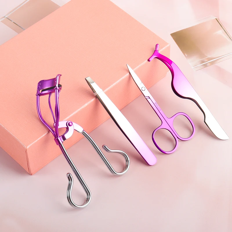 

Wholesale Private Label Eyelash Curler Makeup Mink Lashes Tools Rose Gold lash lift kit, Natural black