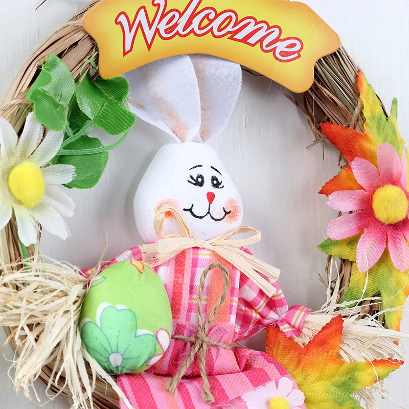 

Happy easter craft easter bunny wreath