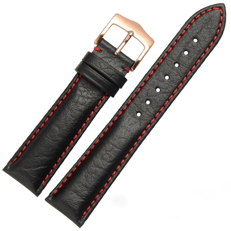 

Retro Genuine Leather Strap Hot Style Watchband 20 22mm Spot, Black/brown