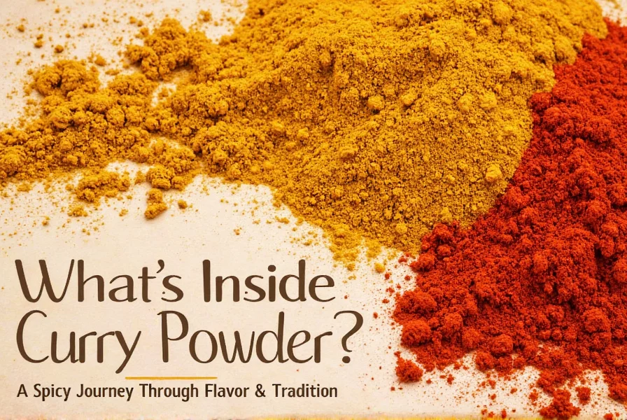 Curry powder in a glass jar