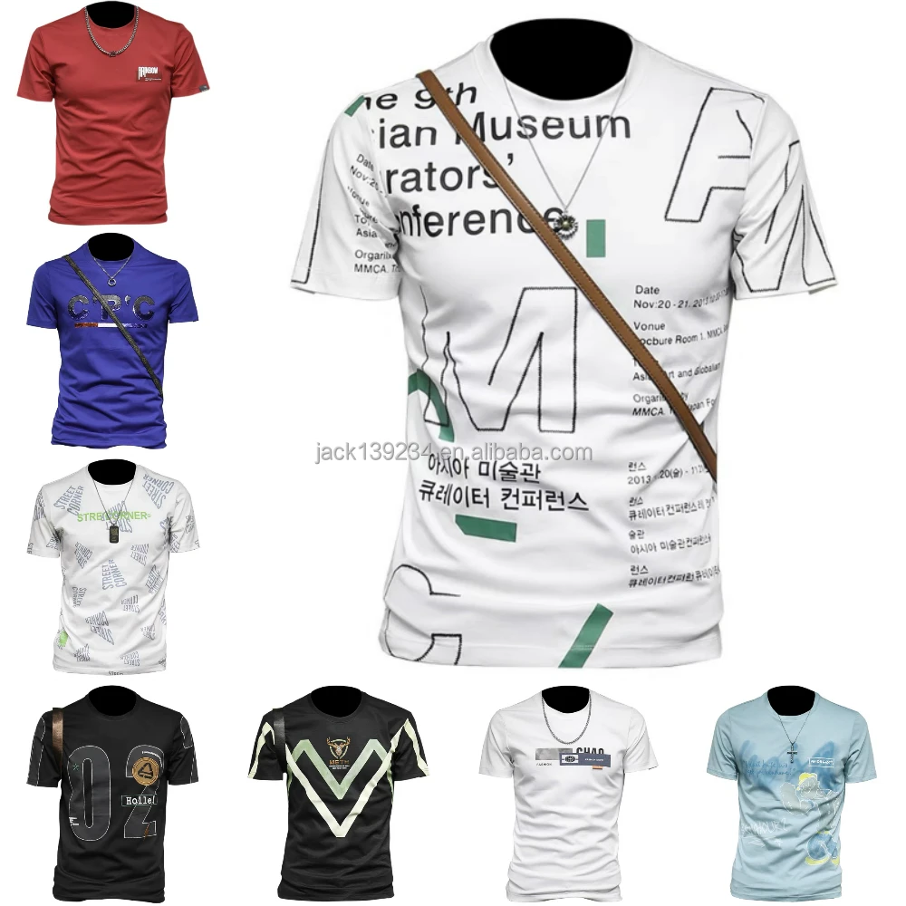 

High quality 2022 t-Shirts Printed Blank Polyester Shirts Summer Mens High Quality Fashion Tshirt For Men