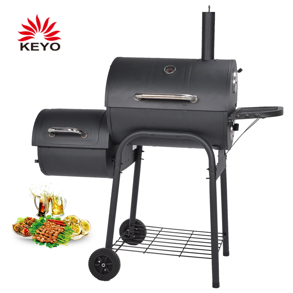 

2019 Amazon Hot Selling KEYO Classical Outdoor Home Garden Heavy Duty BBQ Grills Wood Pellet Smoker