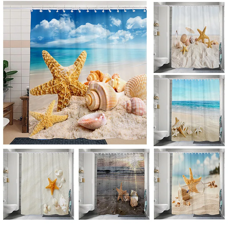 

Cheap Waterproof Printing Design Custom Factory for Hotel and Home bathroom mat set with shower curtain, Customized color