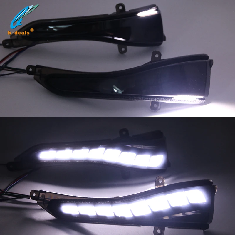 

1 Set Smoked Black Sequential LED Rear-view Mirror Light for Infiniti Q30 Q50 Q50S/L Q60 Q70 QX30 QX50 QX60, Smoked black housing