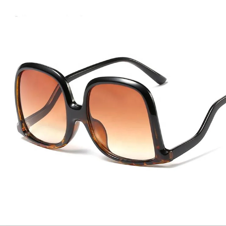 

Sunflower 2020 new Euramerican women fashionable trend oversized big frame irregular temple legs sunglasses