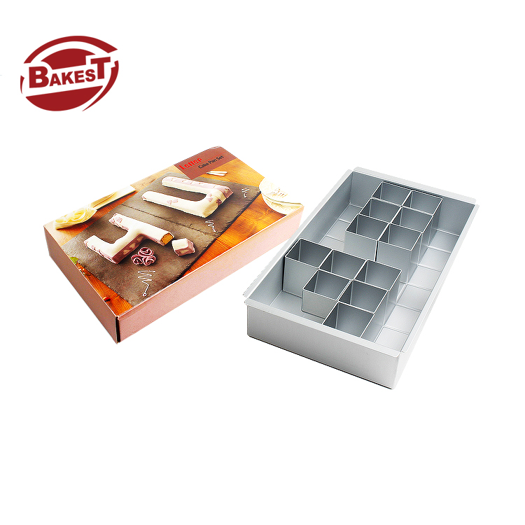 

Bakest Aluminum Alloy Alphabet Letters Kitchen Number Custom Fondant Mold, Silvery
