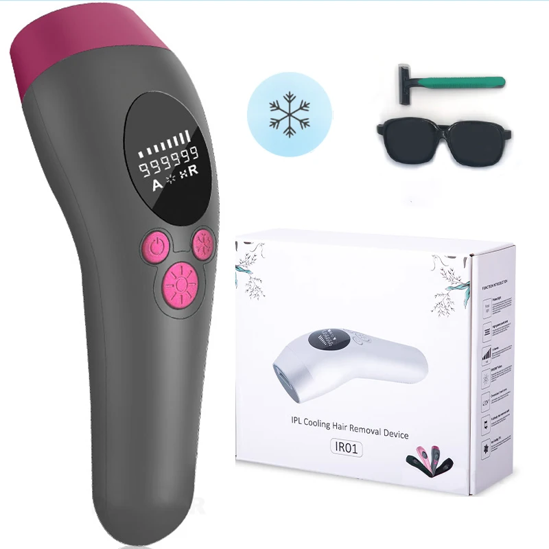 

999999 Flashes IPL Hair Removal Ice CooL Laser Epilator Women's Sw999999 Flasheimsuit Ice Cream Machine Bikini Slime Skin Device, White