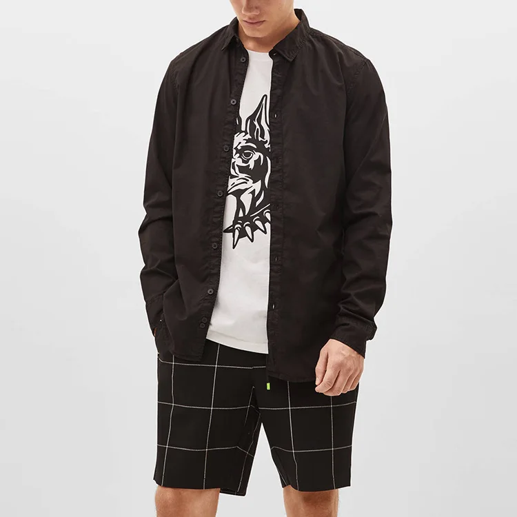 

Europe Style China Manufacturers Casual Long Sleeve Dress Shirt Men, At your request