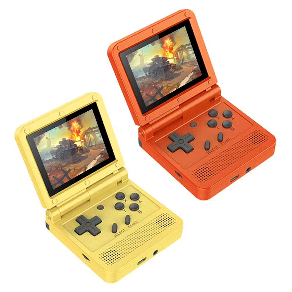 

NEW Mini V90 Retro Flip Handheld Game Player 3.0 inch IPS Retro Flip Handheld Console Pocket Mini Video Game Player Boy Gift, 2 colors