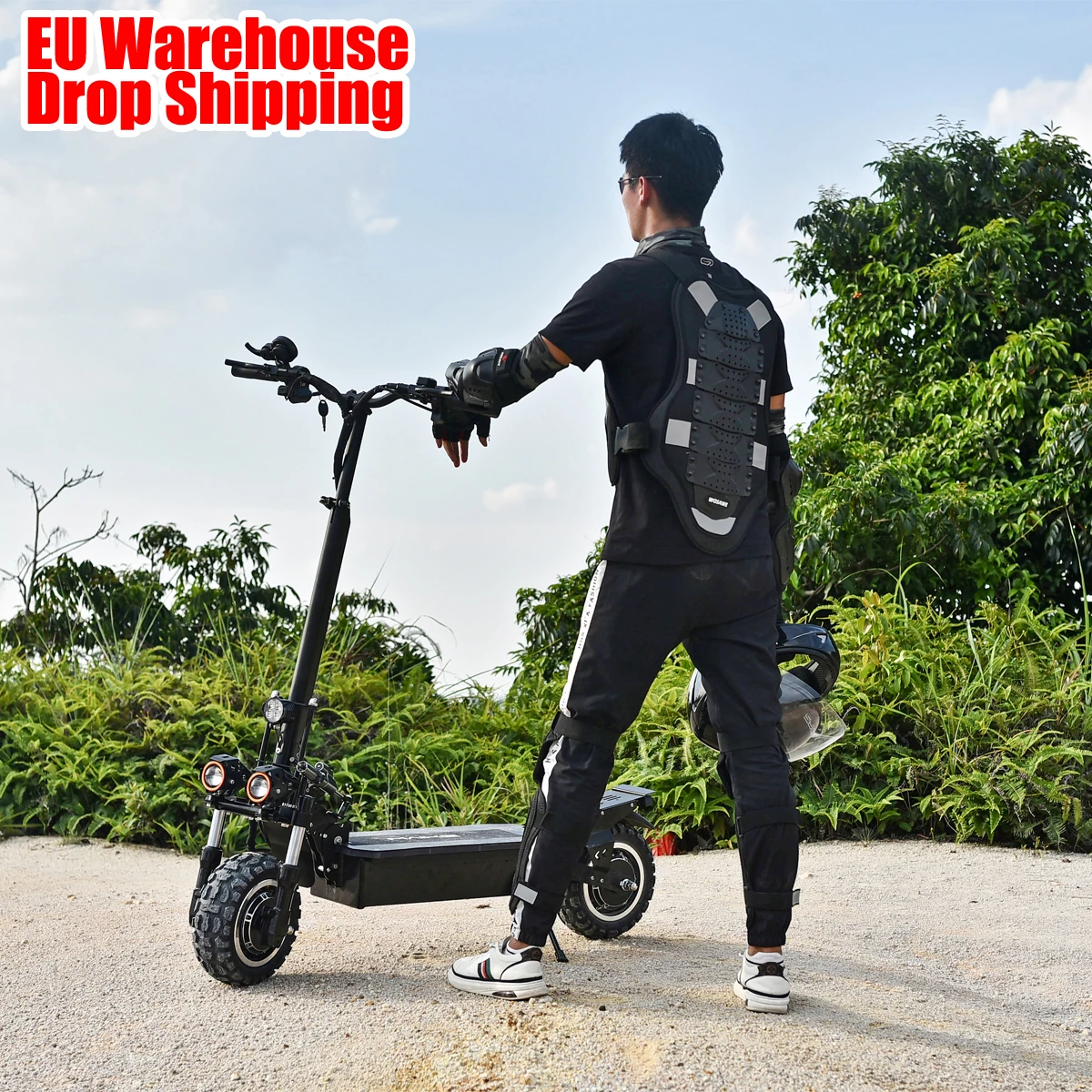 

Free Shipping Maike MK8 scooter electric 5000w dual scooter eu warehouse fast speed long range dropshipping scooter
