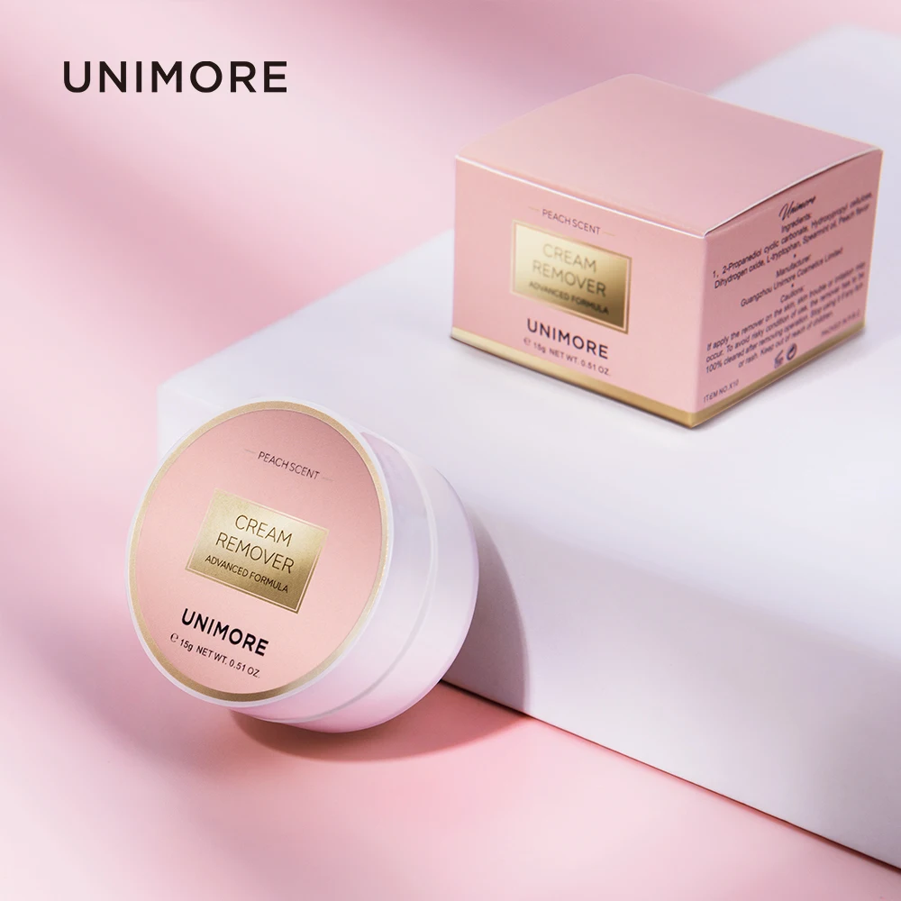 

Unimore best sell eyeliner creamremover pink shadow burning lcd magnetic eyelashes remover japanese cream lash extension remover