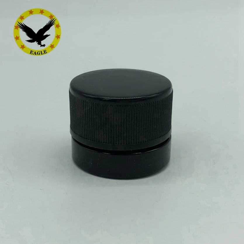 

stock 5ml 9ml luxury black glass jar for weed shatter rosin dab wax uv CBD concentrate container with screw childproof lid, Customized color